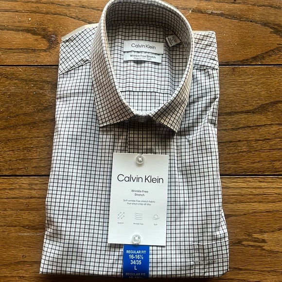 Calvin Klein Wrinkle Free Stretch Men’s Shirt - Picture 3 of 6